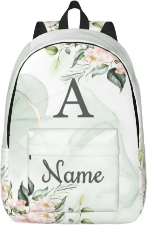 Custom Backpack for Men Women, Personalized Backpack with Name, Customized Casual Backpacks Gifts for Picnic Travel Camping Work 16in