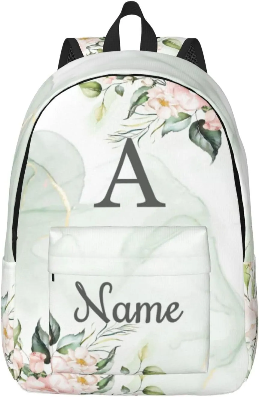 Custom Backpack for Men Women, Personalized Backpack with Name, Customized Casual Backpacks Gifts for Picnic Travel Camping Work 16in