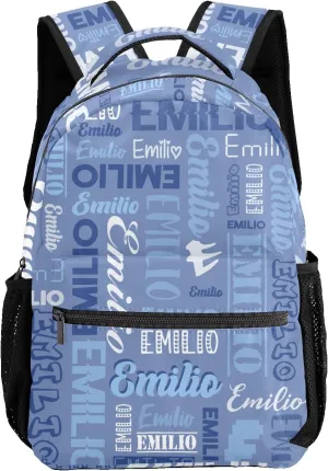 Custom Backpack School Bag for Girls Boys Kids, Personalized Bookbag with Name, Customize Elementary Book Bag Back Pack, Fashion, Waterproof, Adjustable Shoulder Straps, 1 Pack