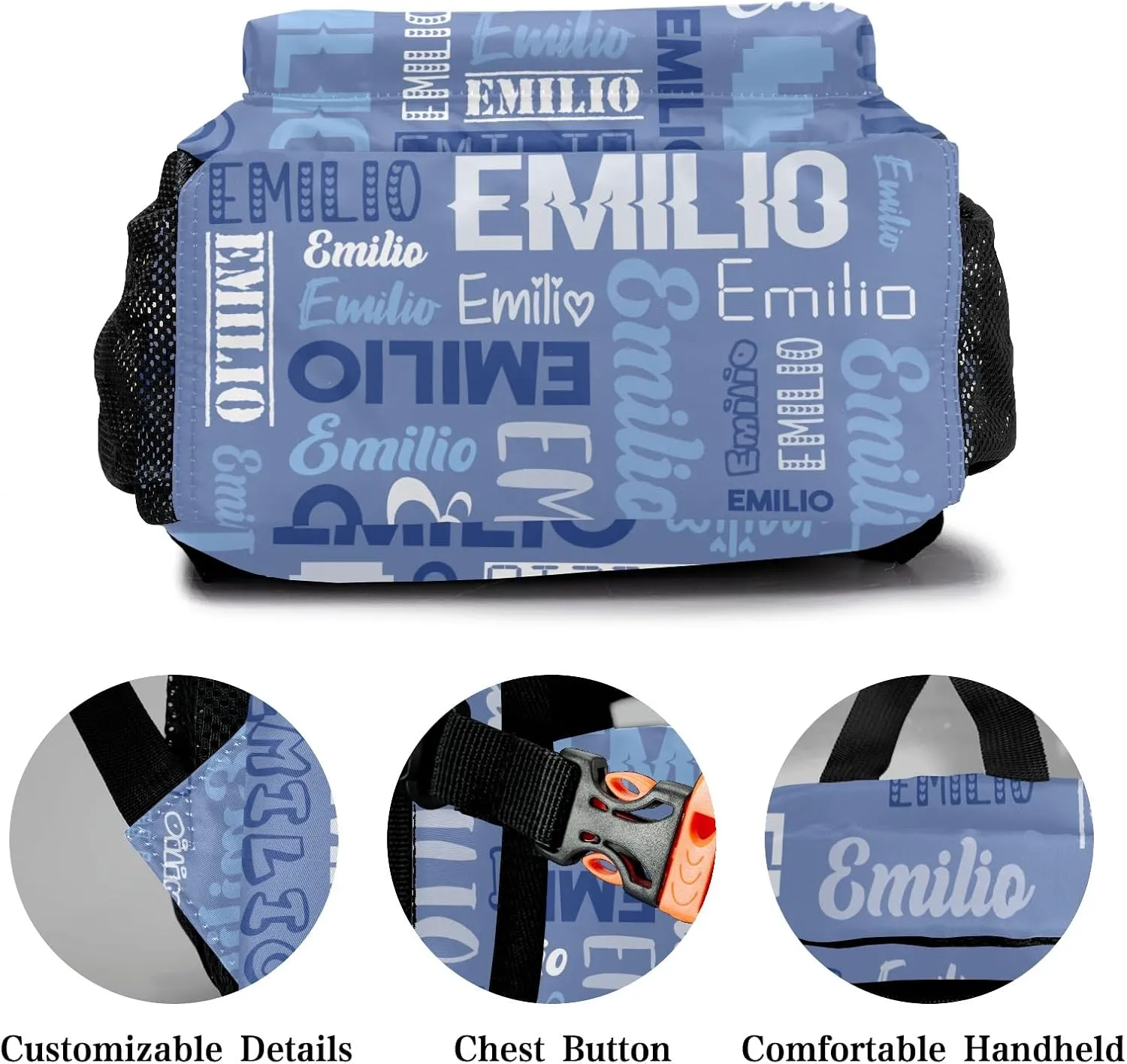 Custom Backpack School Bag for Girls Boys Kids, Personalized Bookbag with Name, Customize Elementary Book Bag Back Pack, Fashion, Waterproof, Adjustable Shoulder Straps, 1 Pack