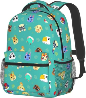 Cute Animal Laptop Backpack Girls Boys Bookbag Preschool Large Daypack Cute Fashion Casual Travel Bag For With Chest Strap Multi-Pocket One Size