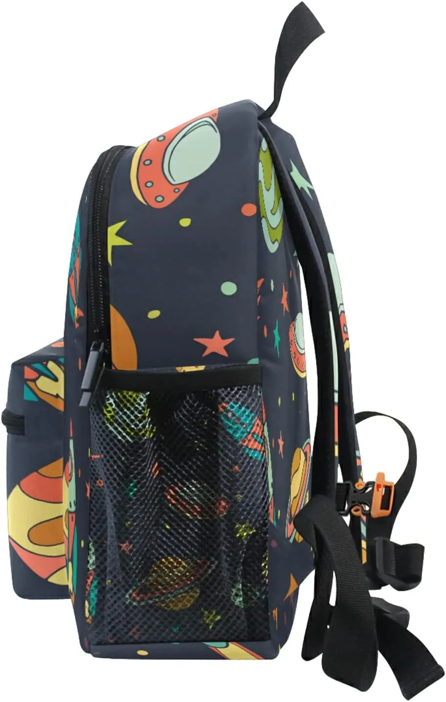 Cute Kid's Toddler Backpack Cartoon Universe Ufo Planet Rocket Schoolbag for Boys Girls,Kindergarten Children Bag Preschool Bag with Chest Clip 20241193