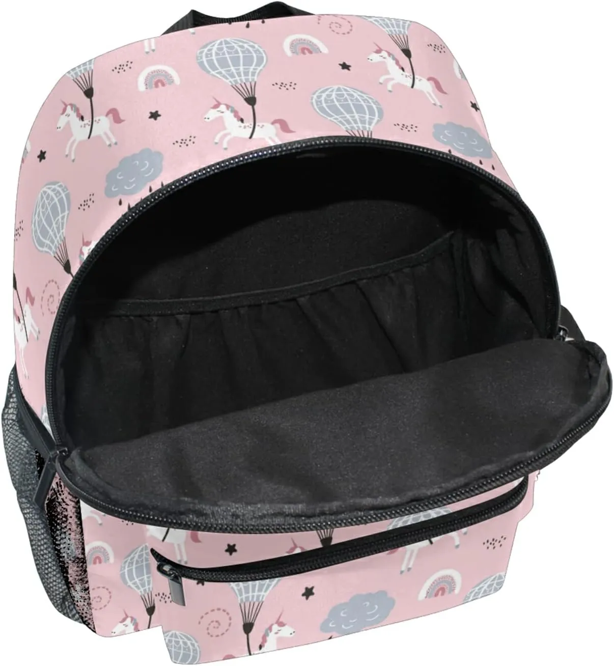Cute Unicorn Toddler Backpack Light Travel Backpacks with Chest Strap and Whistle Mini Schoolbag Travel Bag for 3-8 Boys Girls