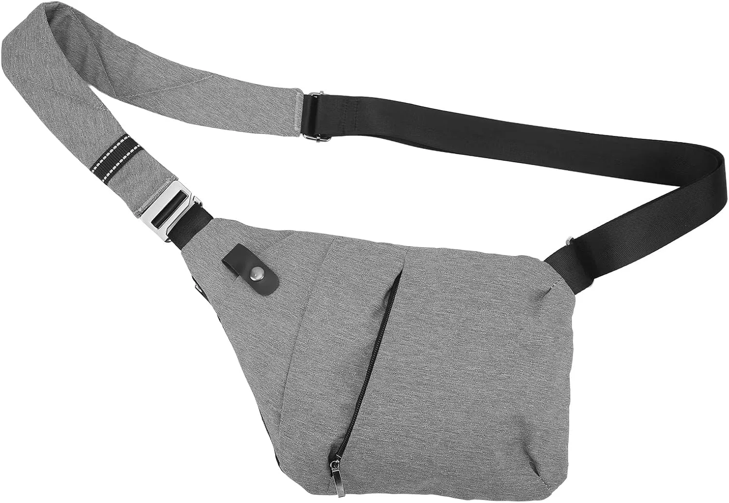 Cycling Shoulder Bag Shoulder Backpack, Casual intersect Body Bag Outdoor Sling Backpack Chest Pack for Mountain Bike Cycling Hiking Camping Travel(grey)
