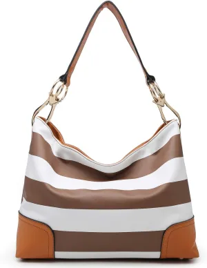 Dasein Hobo Purses for Women Soft PU Leather Handbags Slouchy Hobo Bags Shoulder Bag Top Handle Tote