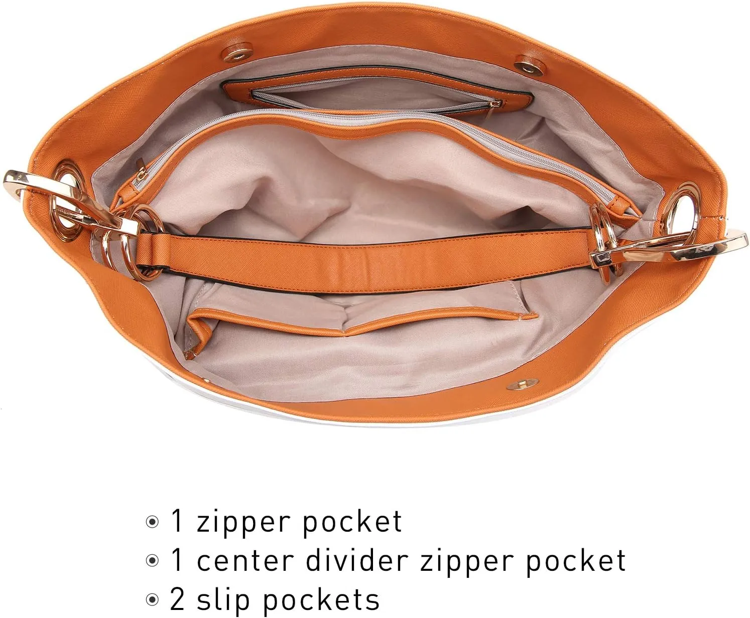 Dasein Hobo Purses for Women Soft PU Leather Handbags Slouchy Hobo Bags Shoulder Bag Top Handle Tote