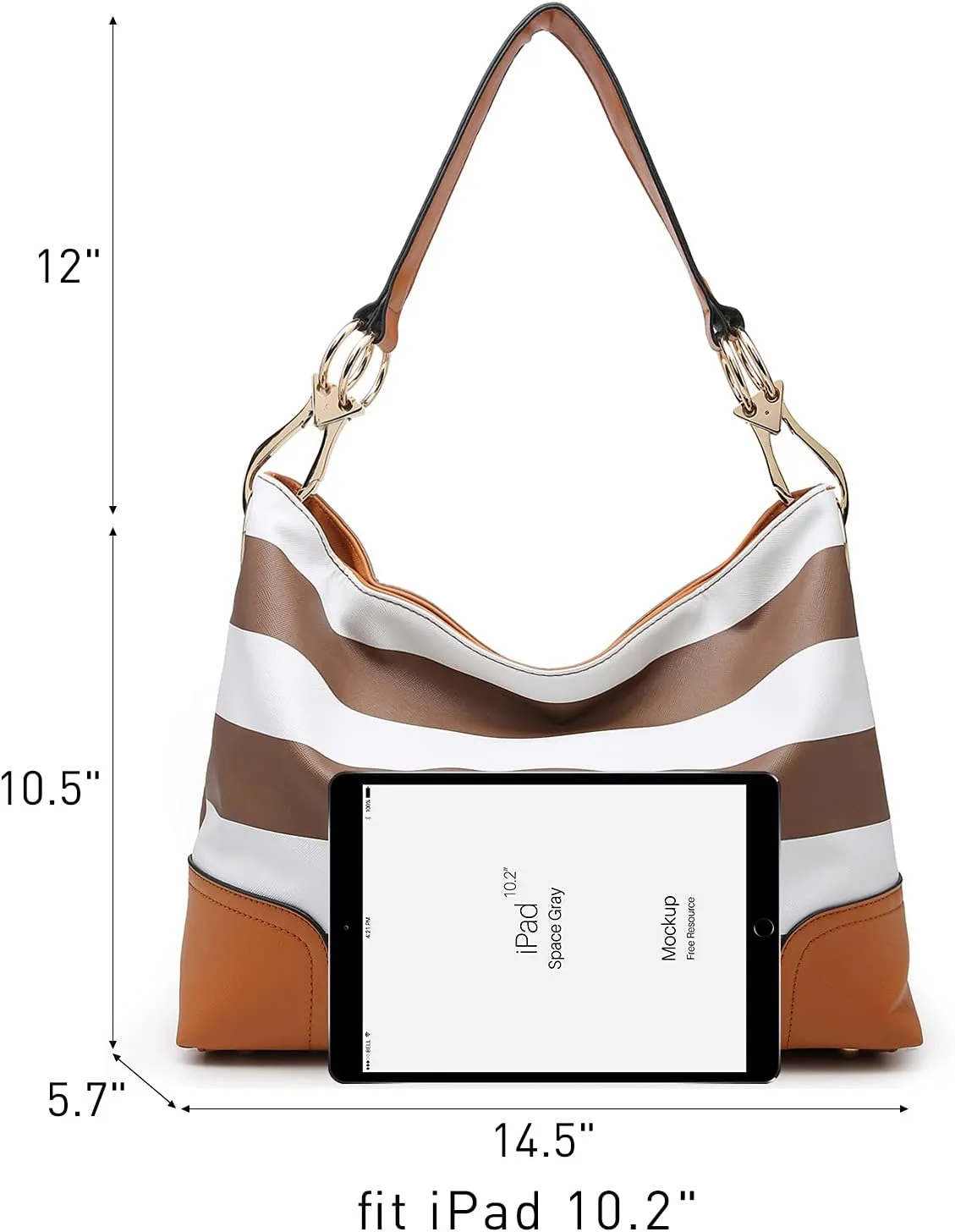 Dasein Hobo Purses for Women Soft PU Leather Handbags Slouchy Hobo Bags Shoulder Bag Top Handle Tote