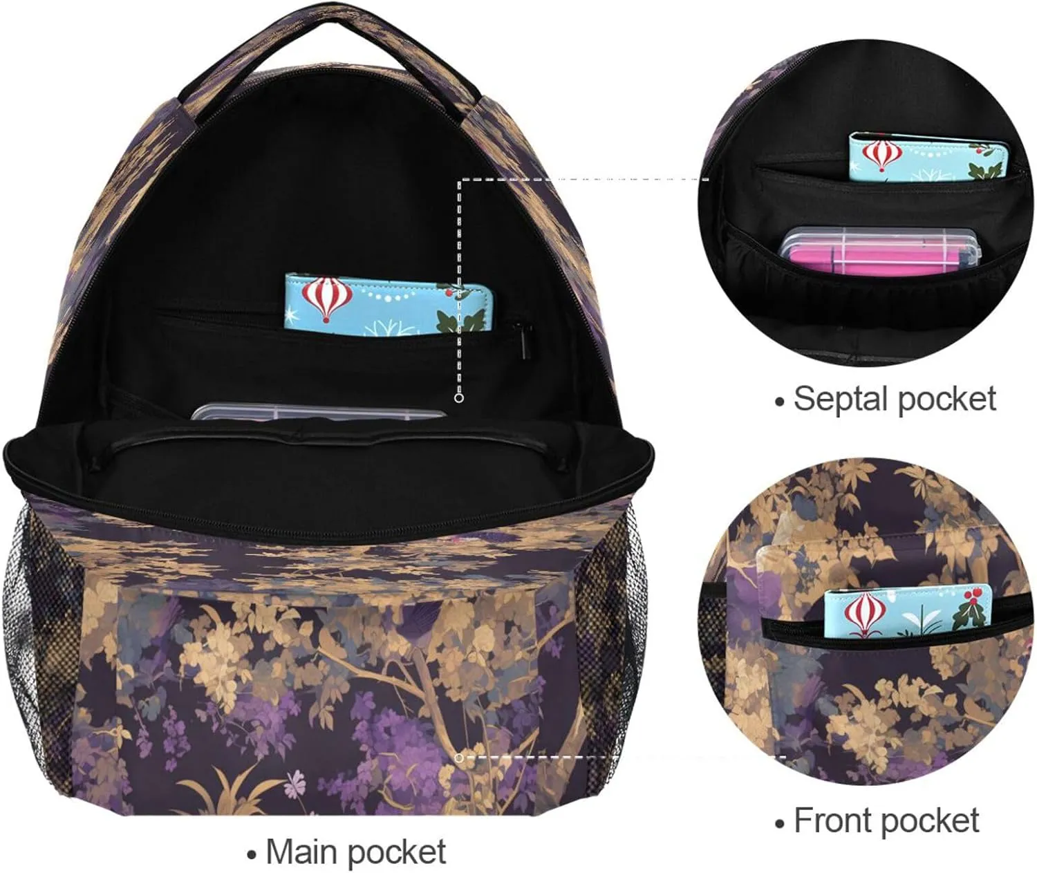 Day Backpack for Men and Women Waterproof Sports Backpack with Chest Strap Gift Men & Women Oregano Style