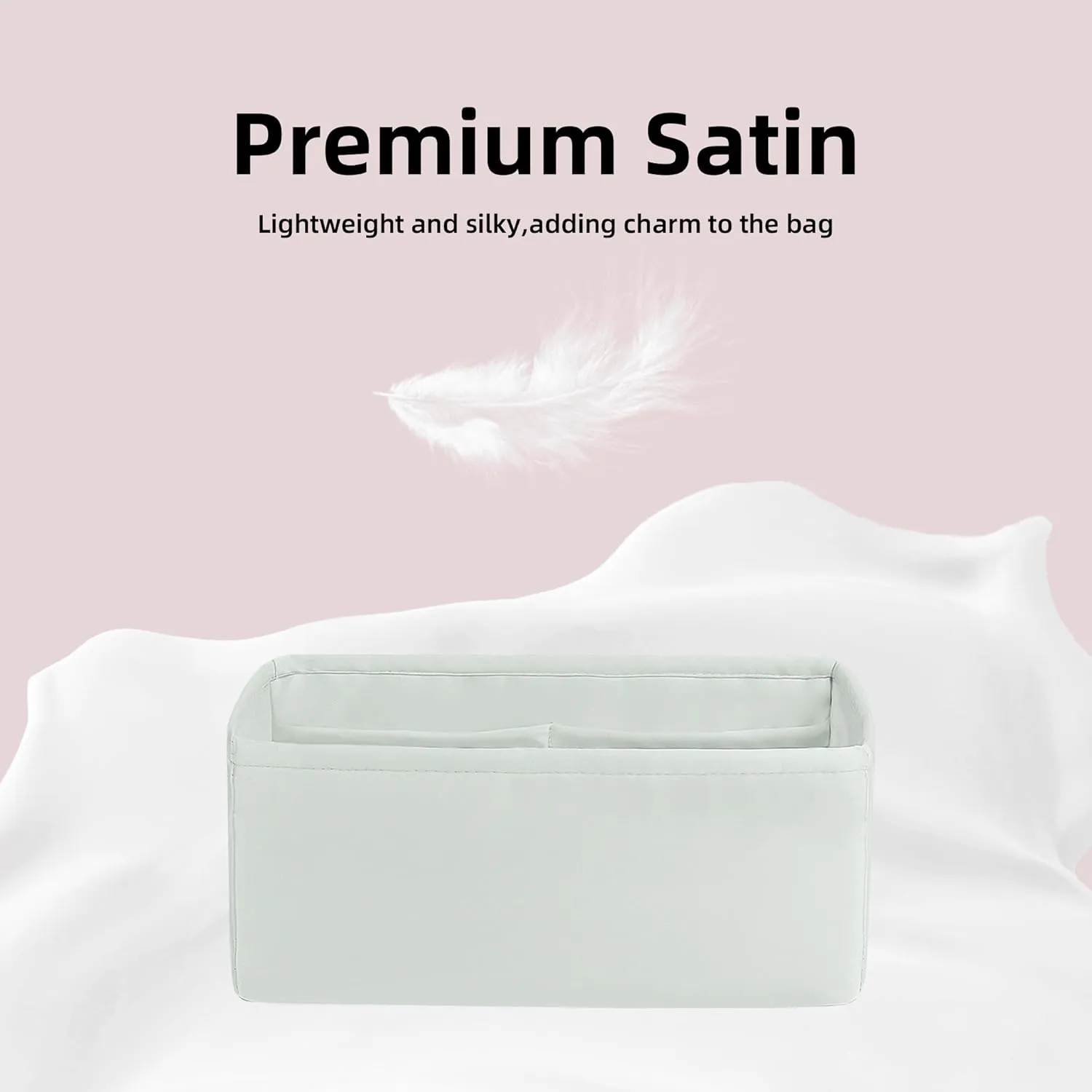 DGAZ Silk Purse Organizer Insert Fits Hermes Jypsiere Bags, Silky Smooth Bag Organizer，Luxury Handbag & Tote Shaper(Beton,Jypsiere 28)