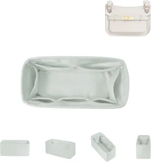 DGAZ Silk Purse Organizer Insert Fits Hermes Jypsiere Bags, Silky Smooth Bag Organizer，Luxury Handbag & Tote Shaper(Beton,Jypsiere 28)