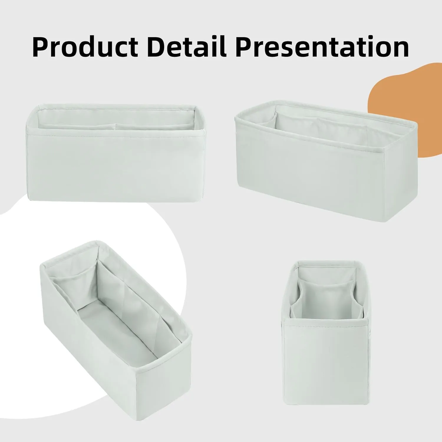 DGAZ Silk Purse Organizer Insert Fits Hermes Jypsiere Bags, Silky Smooth Bag Organizer，Luxury Handbag & Tote Shaper(Beton,Jypsiere 28)