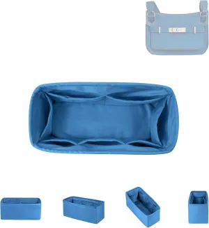 DGAZ Silk Purse Organizer Insert Fits Hermes Jypsiere Bags, Silky Smooth Bag Organizer，Luxury Handbag & Tote Shaper(Blue Jean,Jypsiere 28)