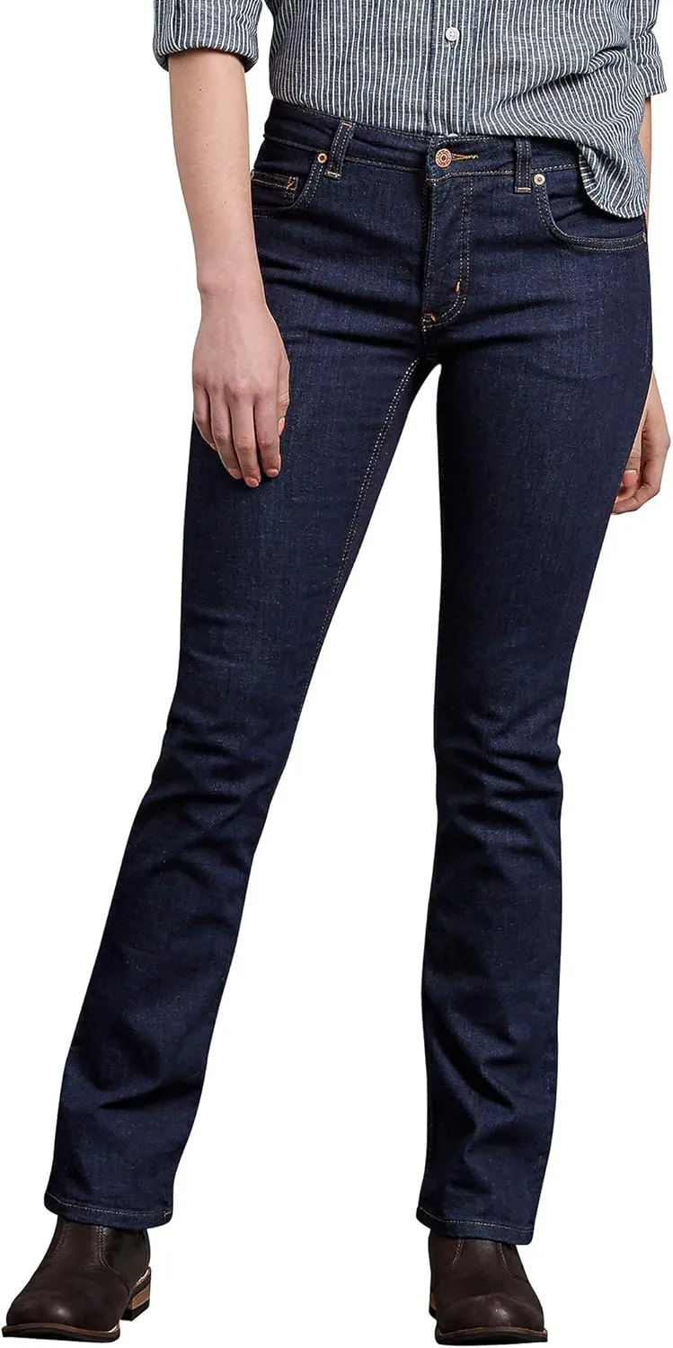 Dickies Women's Perfect Shape Denim Jean-Bootcut Stretch