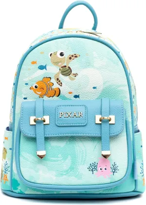 Disney Pixar Finding Nemo 11" Vegan Leather Fashion Mini Backpack