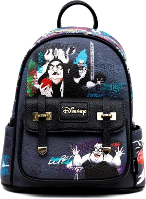 Disney Villains 11" Vegan Leather Fashion Mini Backpack