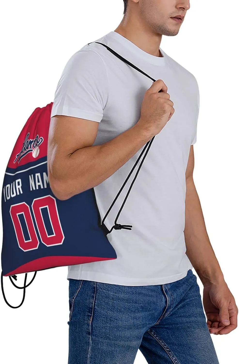 Drawstring Bags Atlanta Personalized Backpack Gifts for Men Women