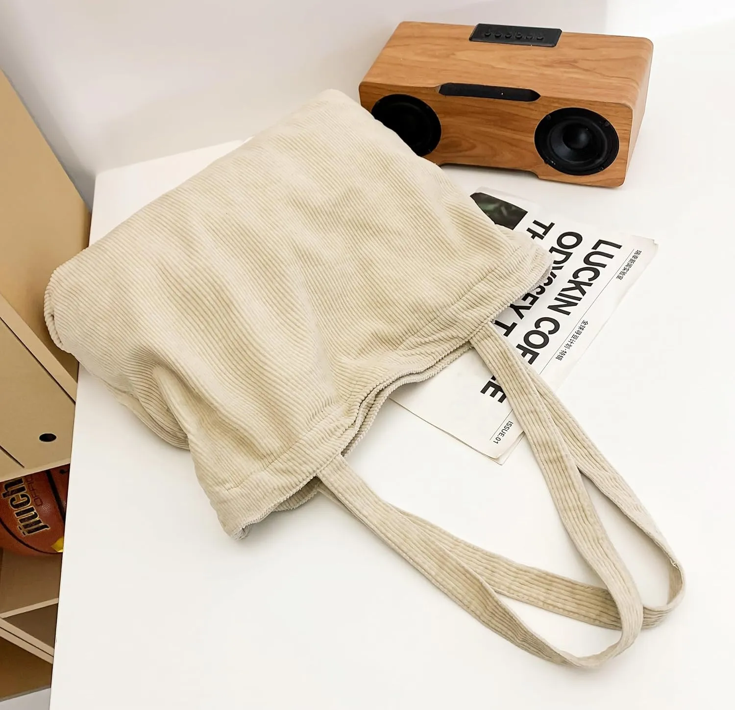 Economical Cotton Canvas Tote Bag,Women Hobo Shoulder Bag Crossbody Handbag with 3 External Pocket,Zipper Closure