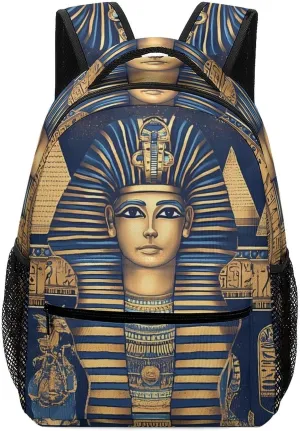 Egyptian Tradition Pattern Travel Backpack Simple Daypack Waterproof Hiking Picnic Laptop Gym Bag