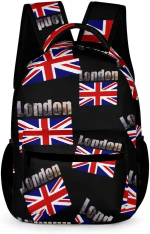 England London Big Ben Basic Backpack Fashion Pattern Travel Hiking Shoulder Bag Unisex