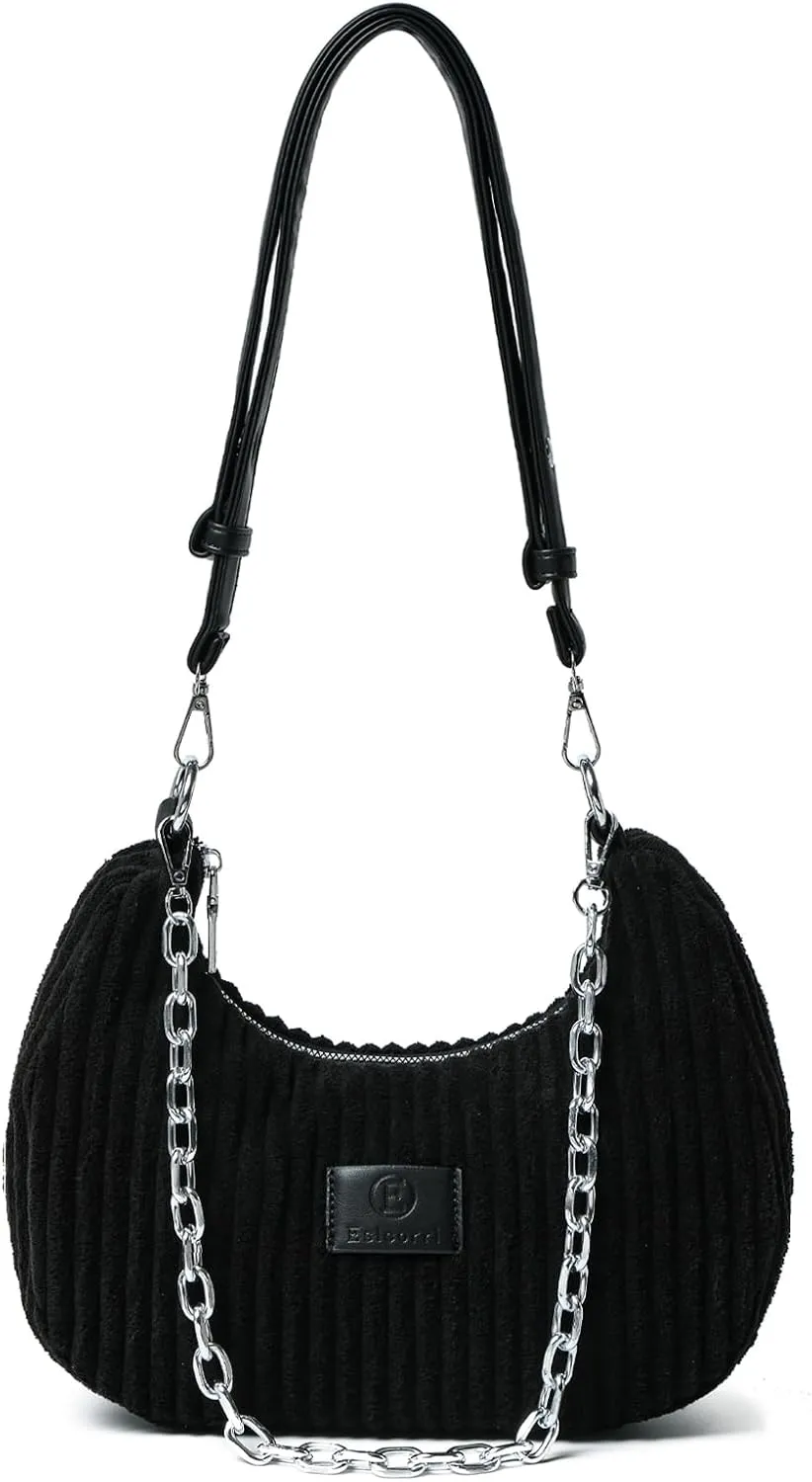 Eslcorri Shoulder Bag for Women, Small Crescent Hobo Bag Everyday Purse Cute Handbags for Women 2025