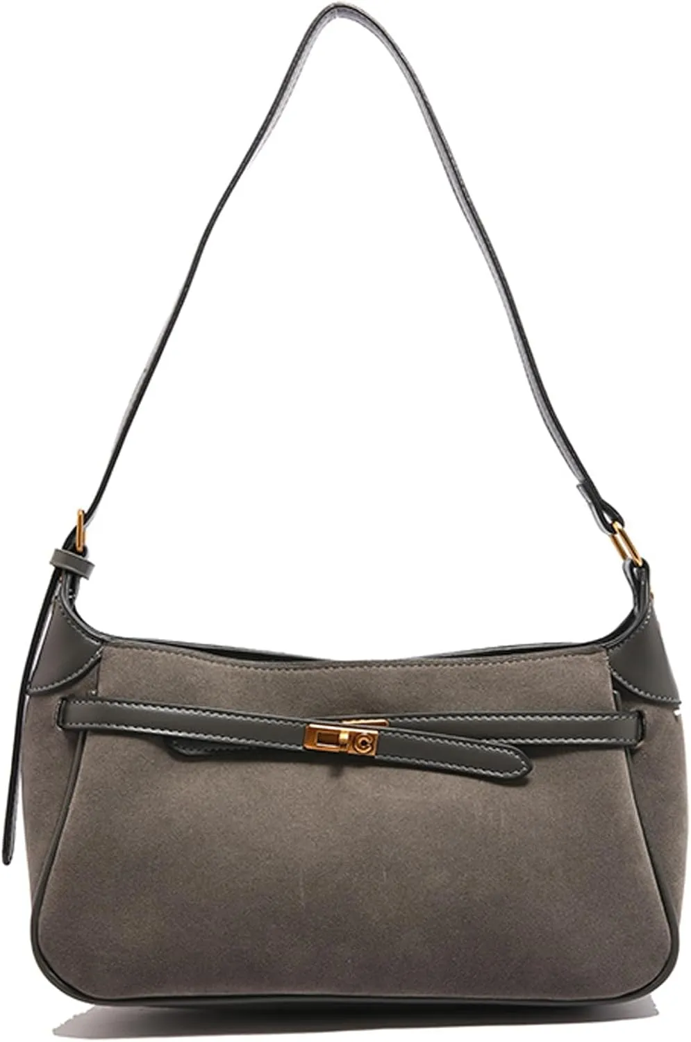 Eslcorri Women Small Shoulder Bag Faux Suede Ladies Hobo Purse Fall Elegant Everyday Handbag Cute Tote Bag Armpit Phone Purse