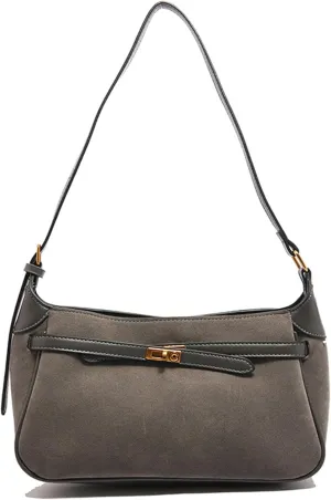Eslcorri Women Small Shoulder Bag Faux Suede Ladies Hobo Purse Fall Elegant Everyday Handbag Cute Tote Bag Armpit Phone Purse
