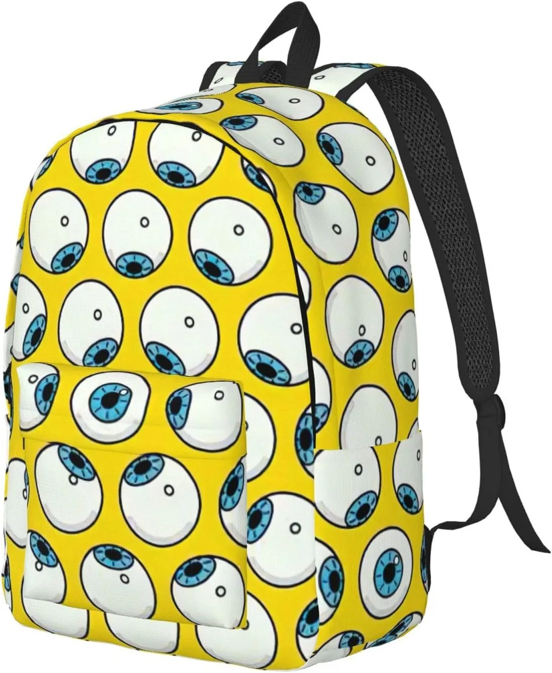 Eye Balls Printed backpack, travel bag, canvas shoulder bag, canvas casual lightweight backpack