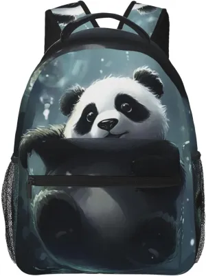 Fantasy Cute Panda Backpacks kids Bookbag 16 Inch Shoulder Bag for Girls 1-5th Grade