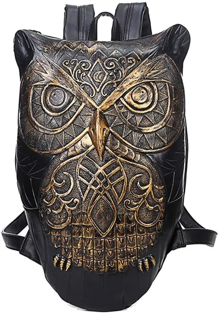 Fashion 3D Backpack Owl Backpack 3D Owl Laptop Computer Handbags Knapsack