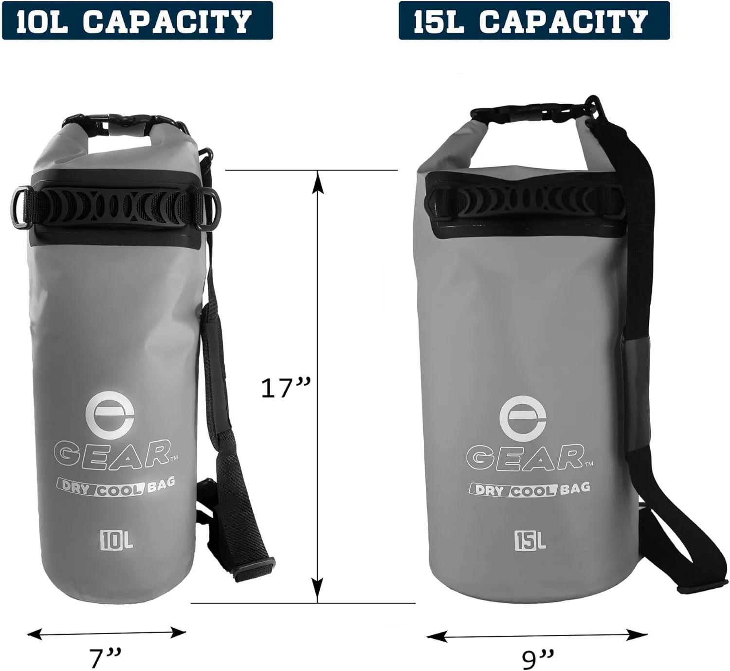 Floating Cooler Bag Roll Top Insulated Dry Backpack – Leak Proof, Collapsible, Waterproof Cooler with Padded Shoulder Strap - Perfect for Kayaking Fishing Beach Hiking -15L