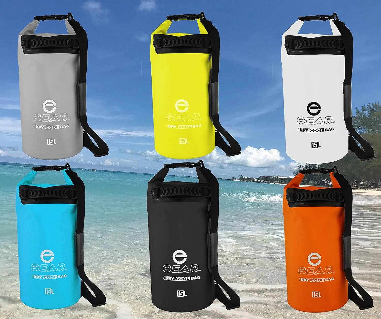 Floating Cooler Bag Roll Top Insulated Dry Backpack – Leak Proof, Collapsible, Waterproof Cooler with Padded Shoulder Strap - Perfect for Kayaking Fishing Beach Hiking -15L
