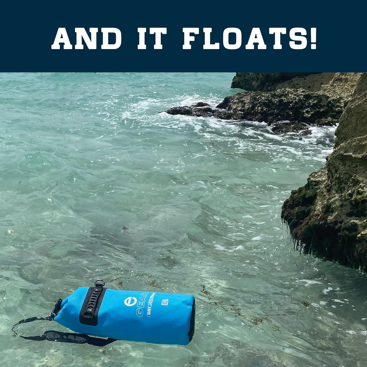 Floating Cooler Bag Roll Top Insulated Dry Backpack – Leak Proof, Collapsible, Waterproof Cooler with Padded Shoulder Strap - Perfect for Kayaking Fishing Beach Hiking -15L