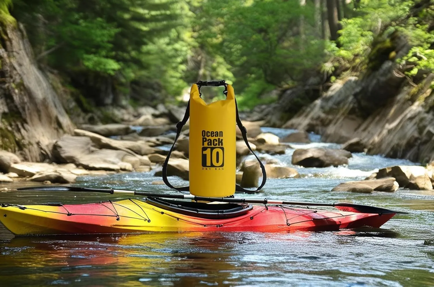 Floating Waterproof Dry Bag Backpack 5L/10L/20L, Roll Top Bag for Kayaking, Rafting, Boating, Swimming, Camping, Hiking, Beach, Fishing, Waterproof Beach Bag. (Gray, 20L)
