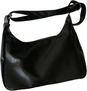 Floerns Women's Soft PU Leather Crossbody Bag Vintage Slouchy Hobo Bag with Zipper