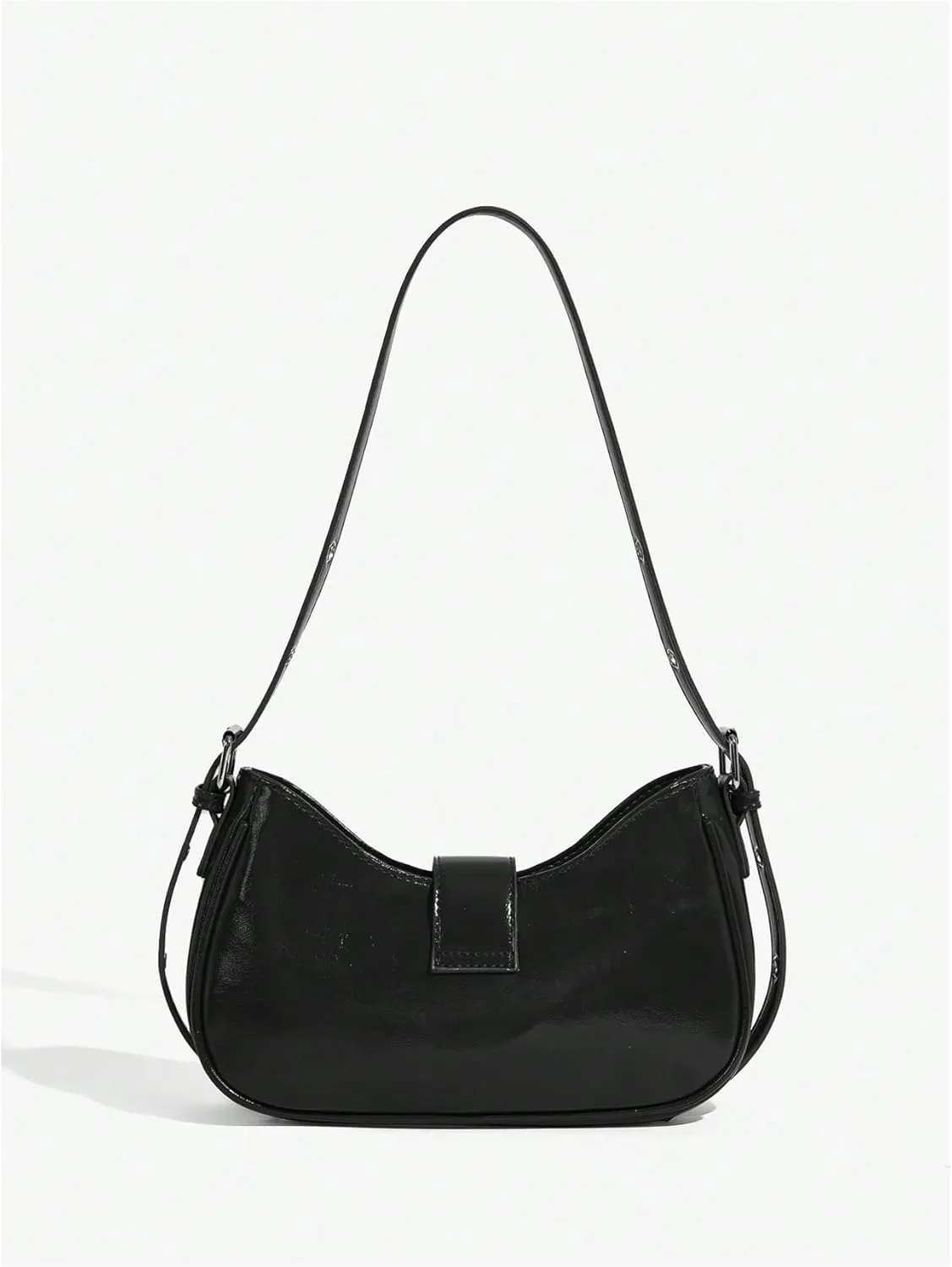 Floerns Women's Y2k Shoulder Bag Rivet Adjustable Straps Hobo Bag Punk Crossbody Purse