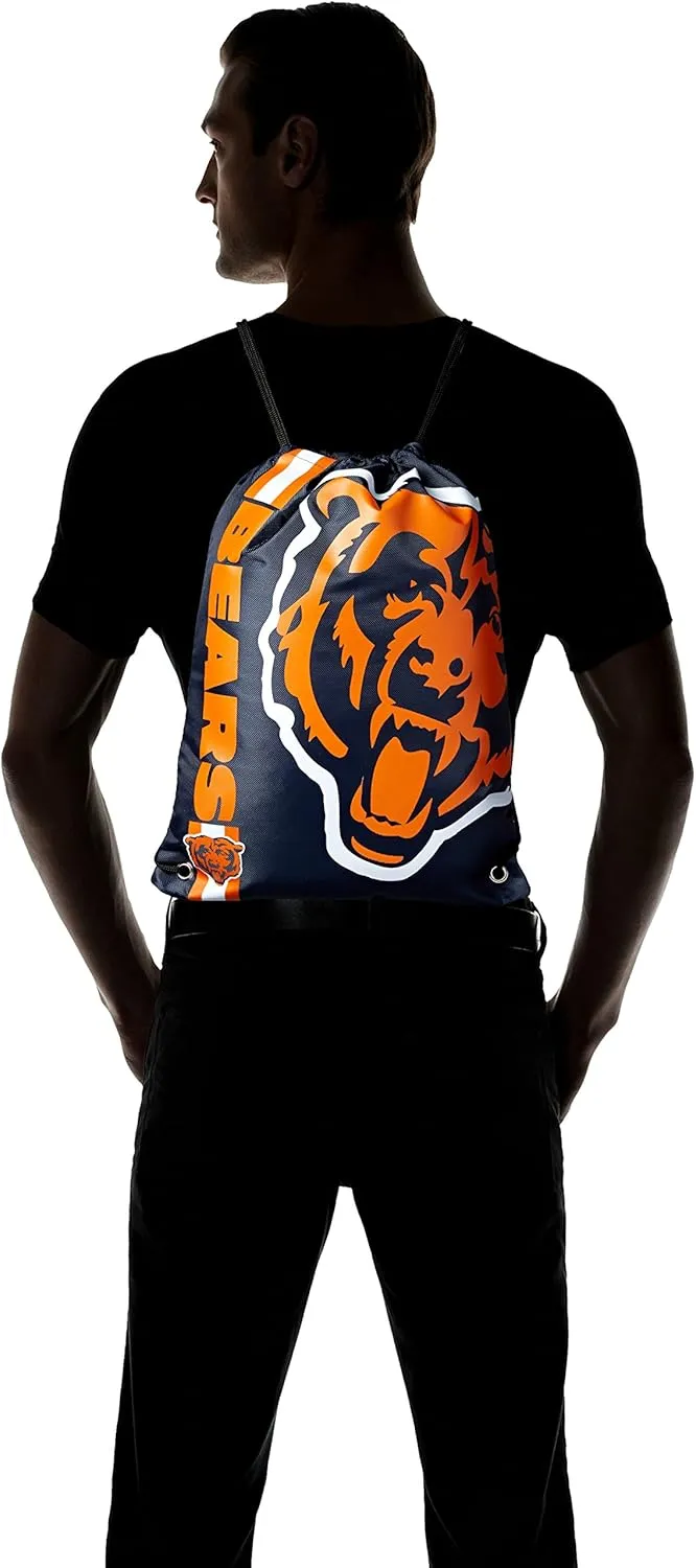 FOCO Chicago Bears NFL Big Logo Drawstring Backpack