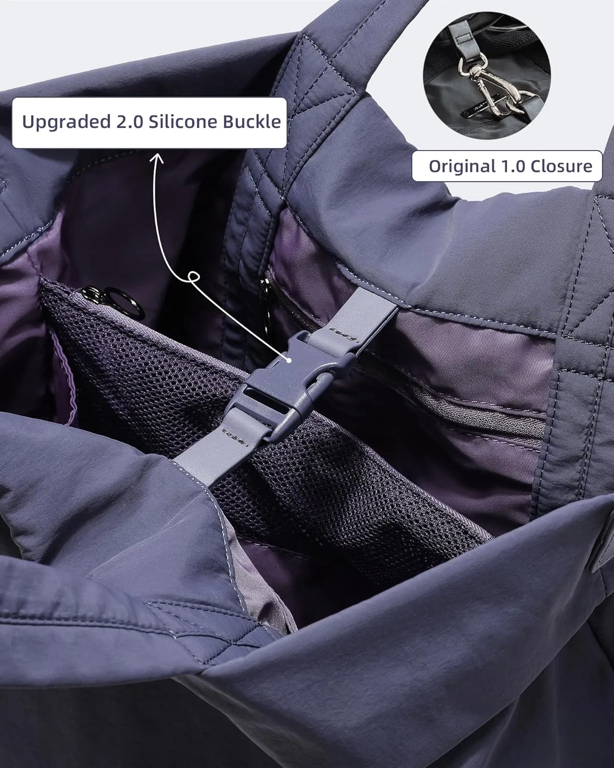 FODOKO Hobo Crossbody Bags 2.0, 19L Large Totes Handbags with Straps for Women, Multi Nylon Shoulder Bags for Travel Gym