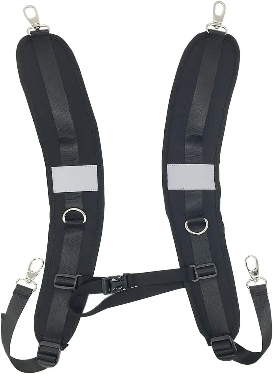 FOLAI Waterproof Replacement Shoulder Strap with Adjustable Belt for Shoulder Bag Backpack Black