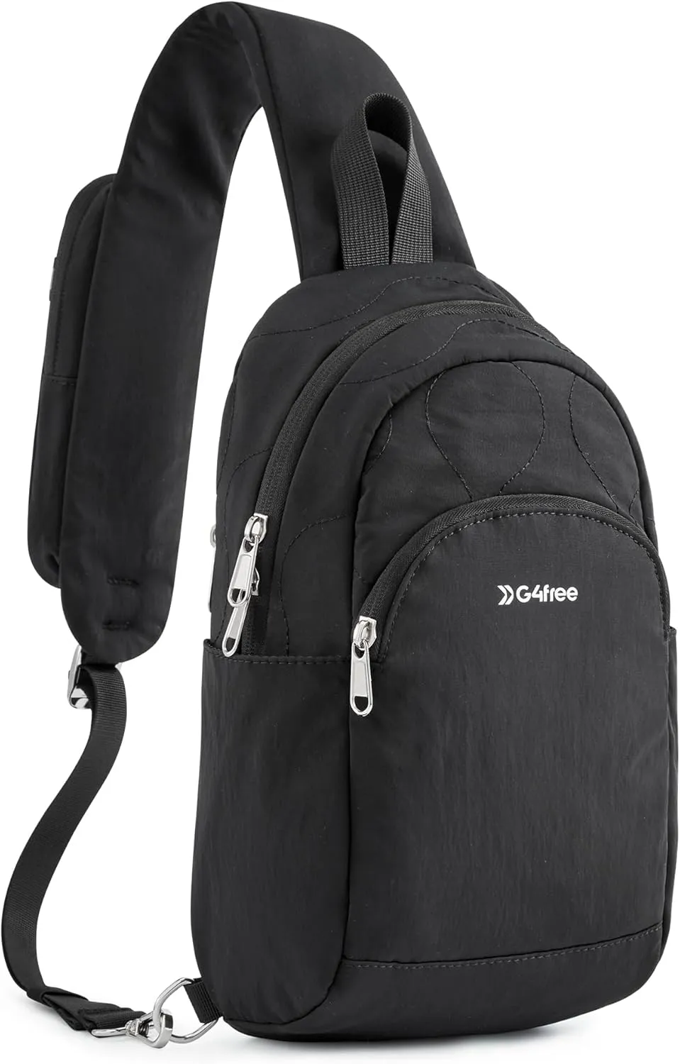 G4Free Crossbody Bag for Women Casual Sling Backpack Fashionable Shoulder Chest Fanny Packs Black