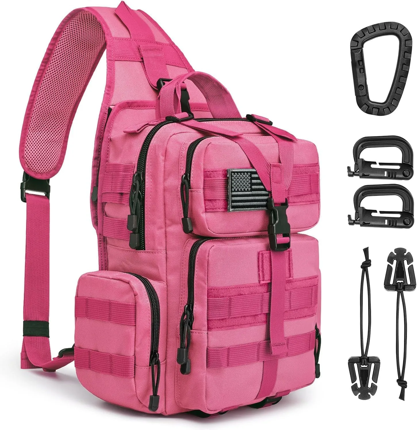 G4Free Tactical EDC Sling Bag Backpack with Adjustable Holder Military Shoulder Backpack for Men