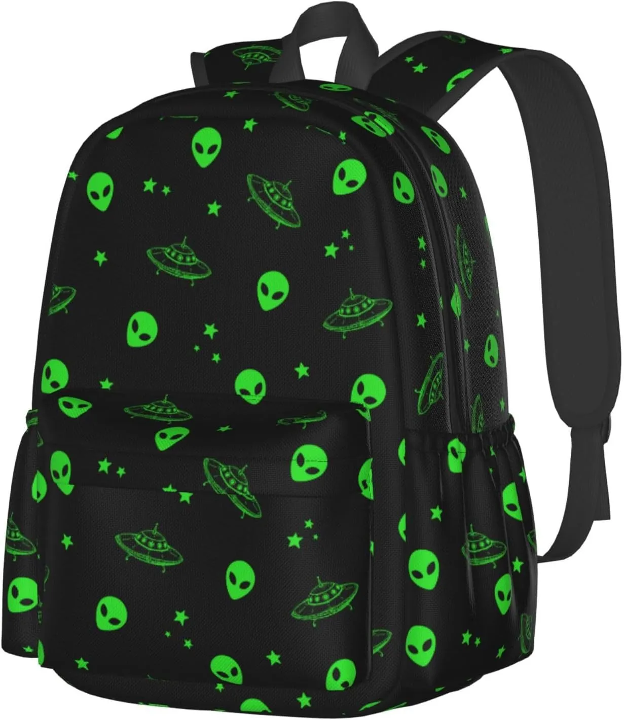 Galaxy Alien Backpack Bookbag Laptop Backpacks Multipurpose Daypack for Boys Girls School Men Women Travel Hiking