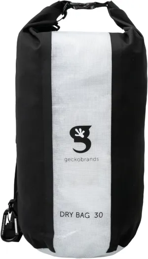 geckobrands Durable View Dry Bag – Waterproof Backpack with Translucent Panel
