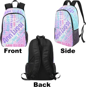 Generic Custom Kid's Backpack with Lunch Bag Box Pencil Pouch for Girls Personalized Multi Name School Bag for Daughter Granddaughter 3 in 1 Bookbags Set Schoolbag for School Season, Design 01