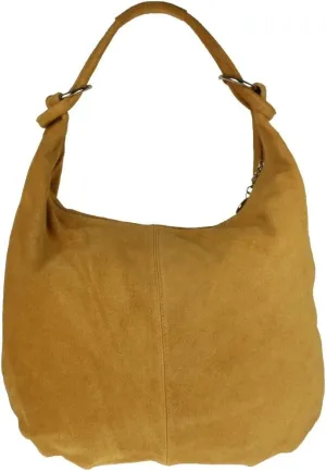 Girly HandBags Womens Hobo Italian Suede Genuine Leather Shoulder Bag