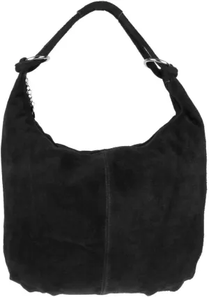 Girly HandBags Womens Hobo Italian Suede Genuine Leather Shoulder Bag