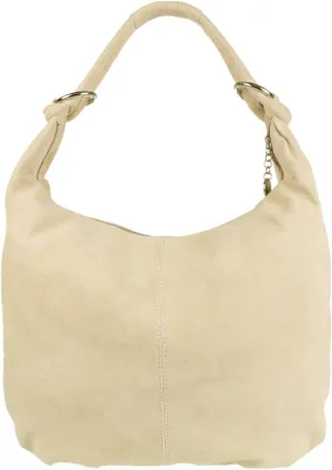 Girly HandBags Womens Hobo Italian Suede Genuine Leather Shoulder Bag