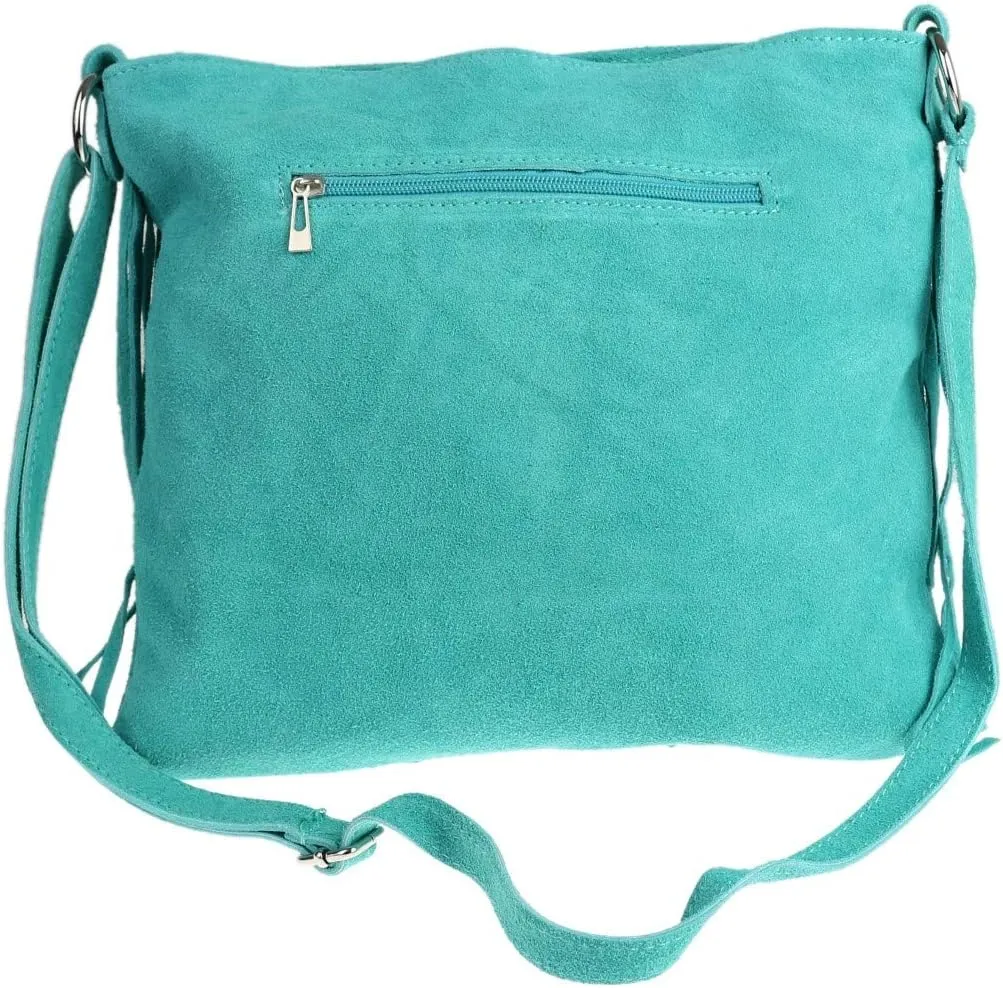 Girly HandBags Womens Suede Fringe Shoulder Bag Crossbody Slouch