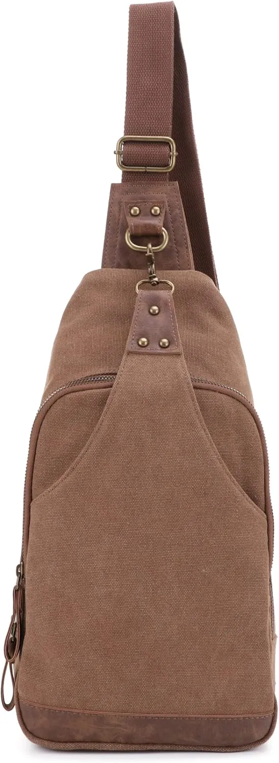Glacier Canvas Concealed Carry Sling Bag Crossbody Backpack Purse for Men Women