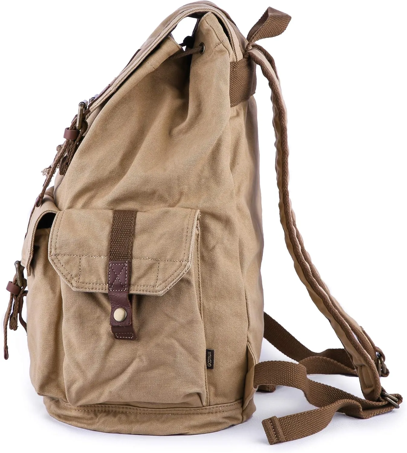 Gootium 21101KA-S Specially High Density Thick Canvas Backpack Rucksack, Khaki Small