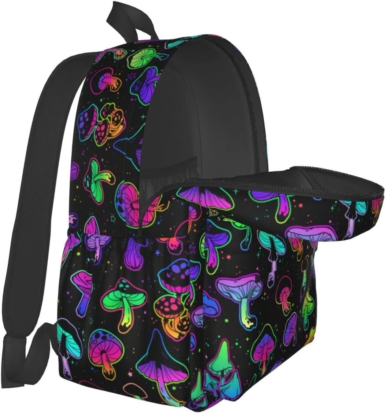 Gothic Mushroom Backpack Bookbag Laptop Backpacks Multipurpose Daypack for Boys Girls School Men Women Travel Hiking